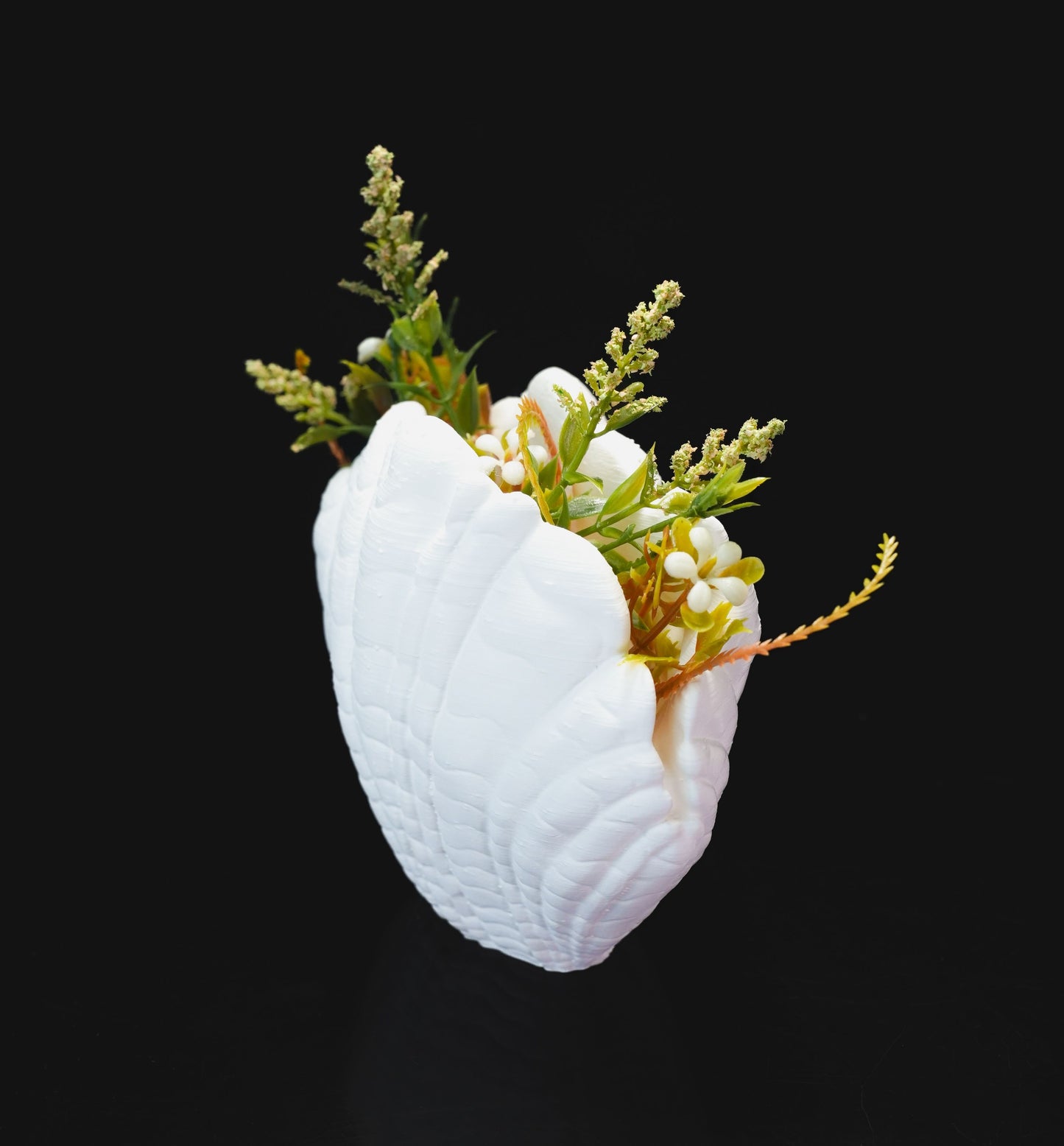 Sea Shell Vase for Flowers, 3D Printed Vase
