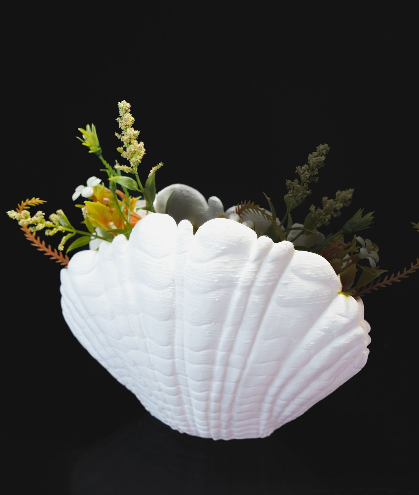 Sea Shell Vase for Flowers, 3D Printed Vase