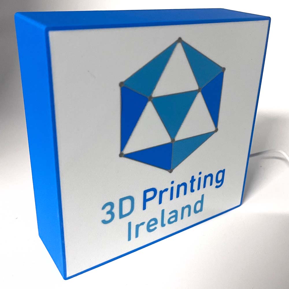 Custom LED Light Box - Personalised Logo or Club Crest: Square