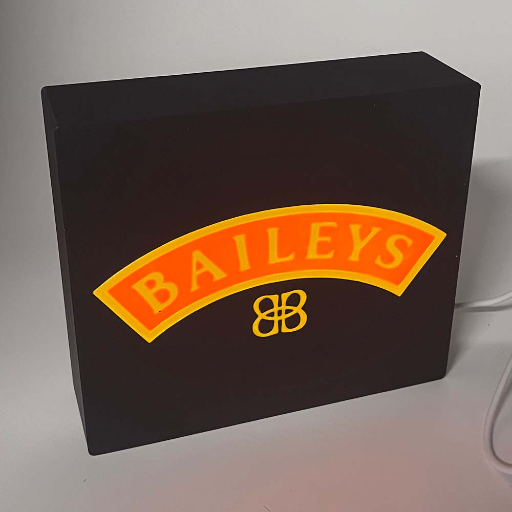 Custom LED Light Box - Personalised Logo or Club Crest: Rectangle