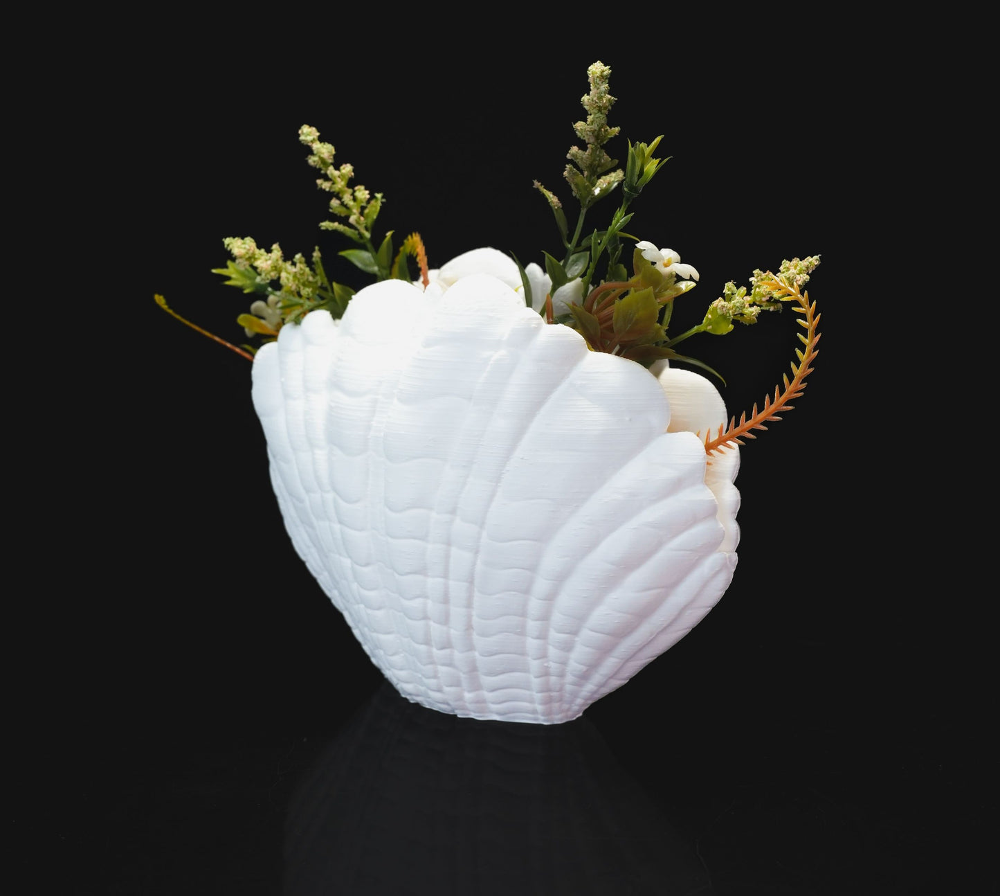 Sea Shell Vase for Flowers, 3D Printed Vase