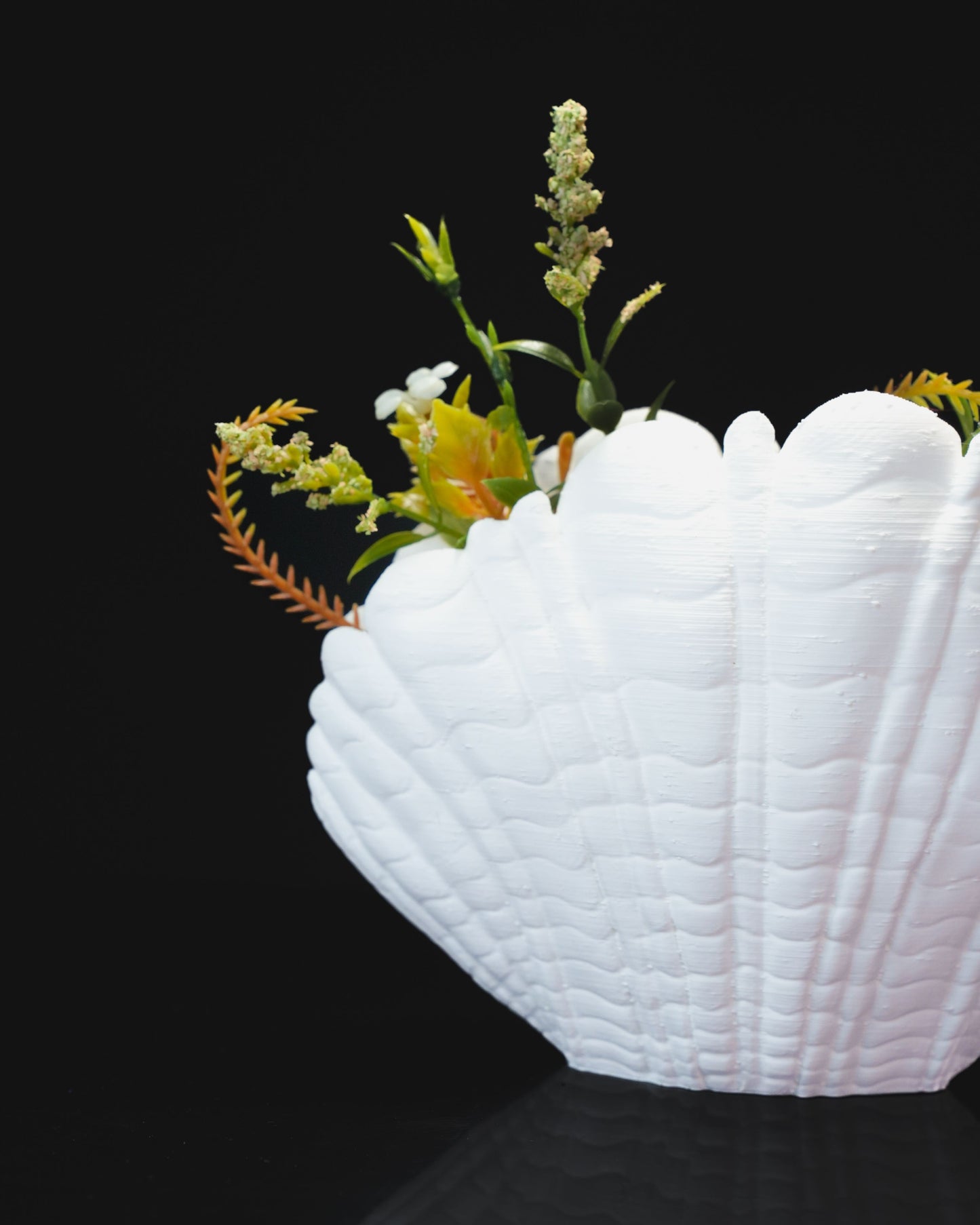 Sea Shell Vase for Flowers, 3D Printed Vase