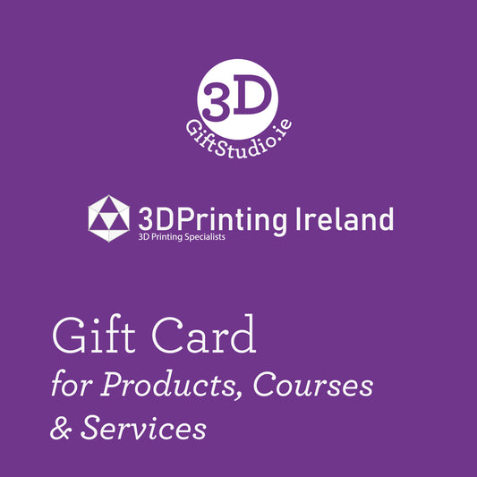 3DGiftStudio & 3DPrintingIreland Gift Card - Perfect for 3D Printing Enthusiasts
