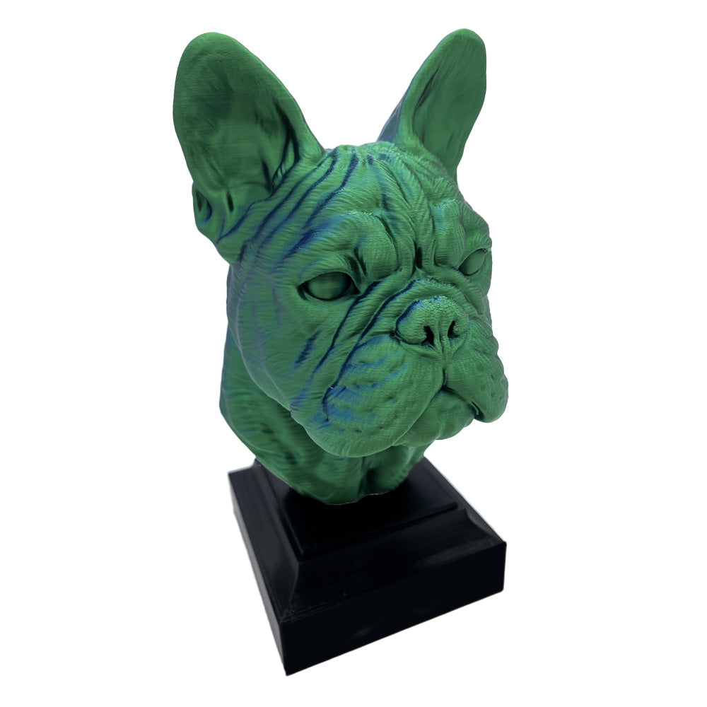 French Bulldog Bust Trophy with Personalised Nameplate