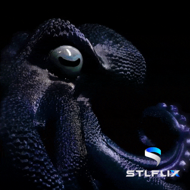 Octopus Wine Bottle Holder, 3D Printed